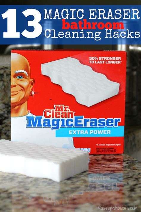 Magic eraser for bathroom grime removal